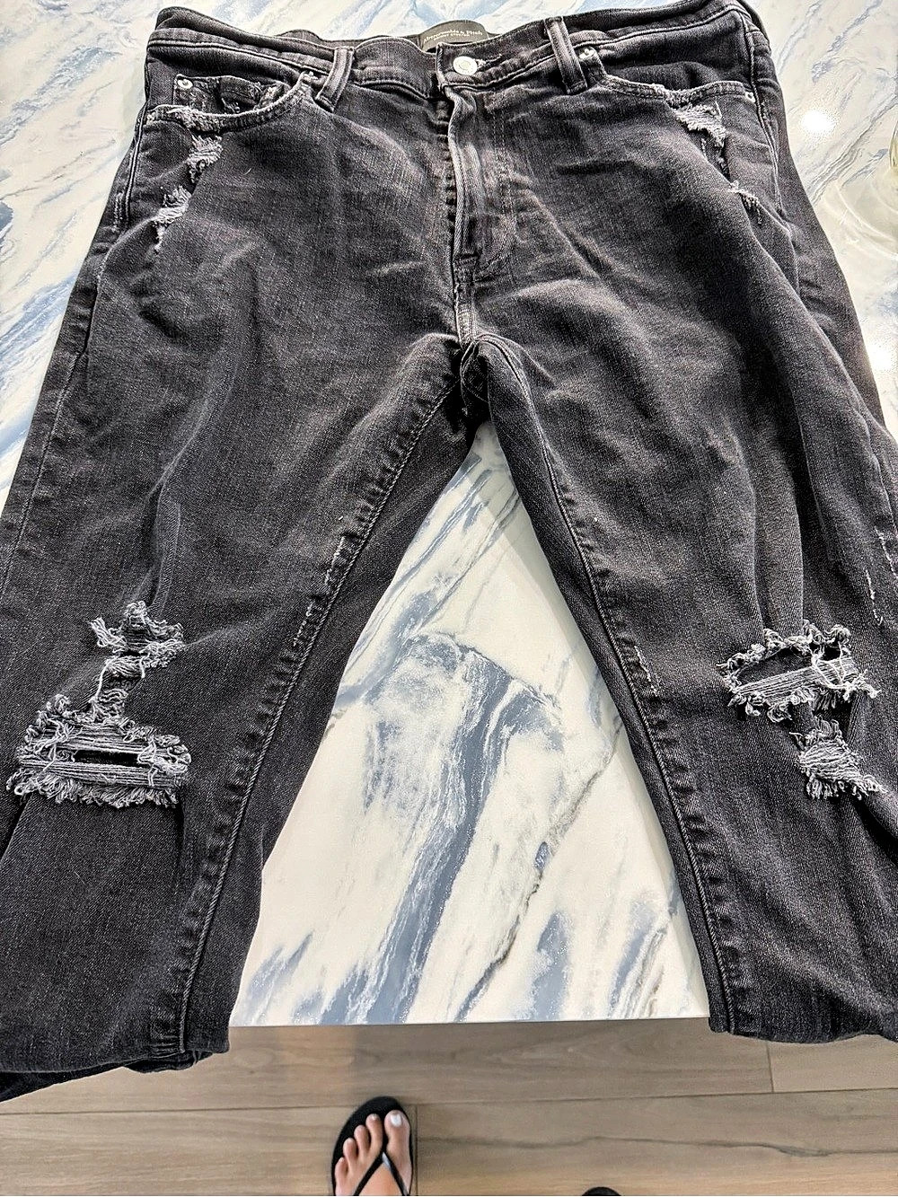 Abercrombie & Fitch Skinny Stretch Jeans Black Waist 34